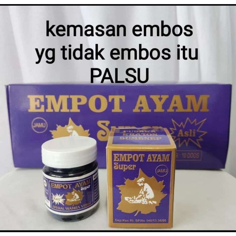 

ASLI TIMBUL JAMU EMPOT AYAM SUPER