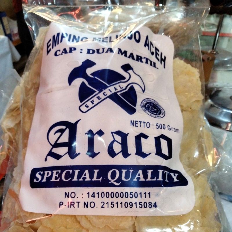 

emping melinjo Aceh cap araco