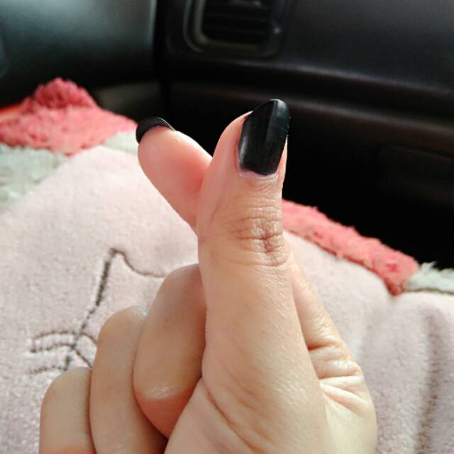 NAIL BLACK KUTEK HENNA HALAL TAHAN LAMA