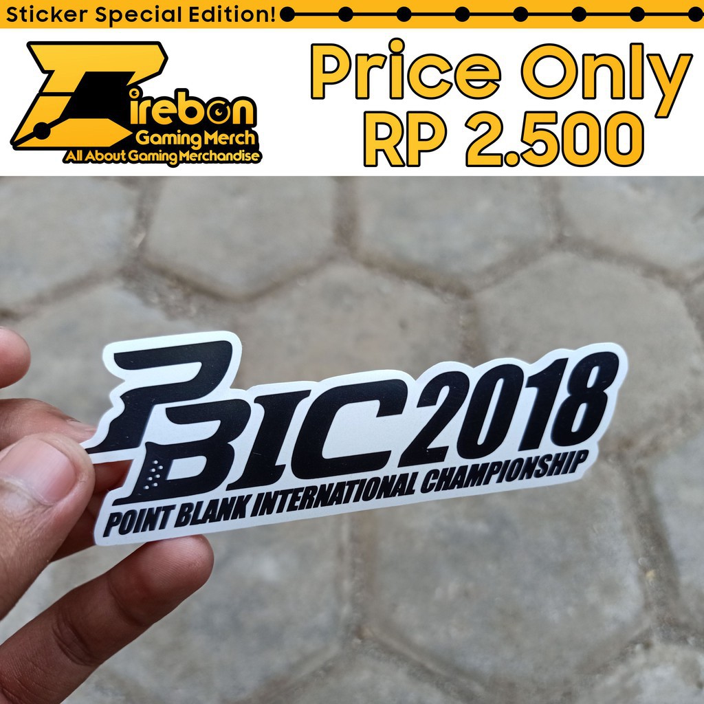 

(PROMO) Sticker Stiker Point Blank International Championship 2018 PBIC 2018 -Hyna Sticker