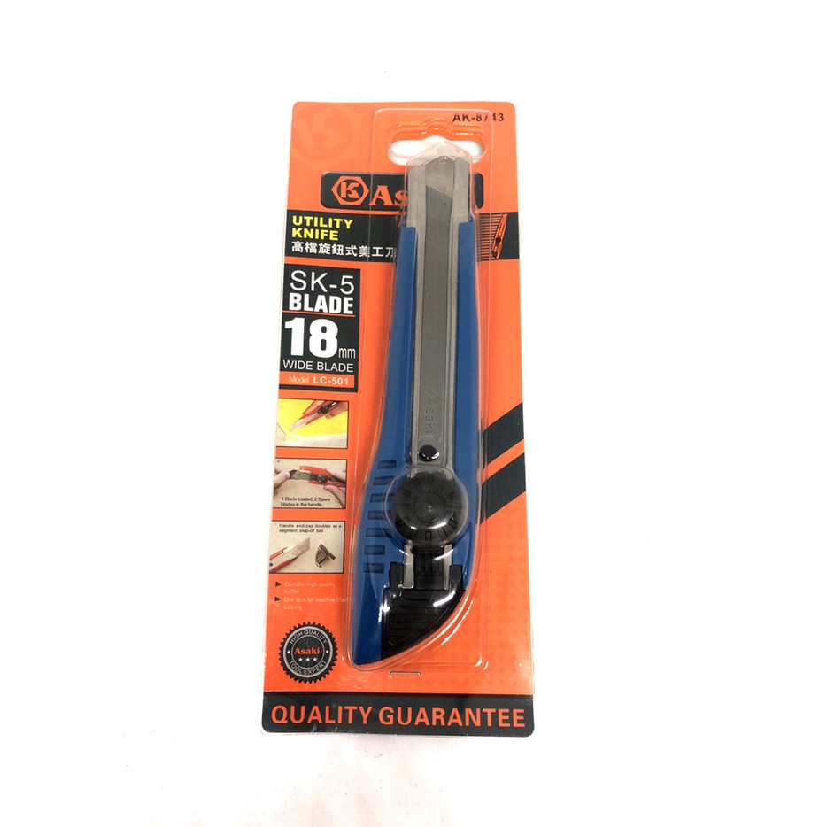 

cutter utility knife silet sk-5 blade 18mm wide blade