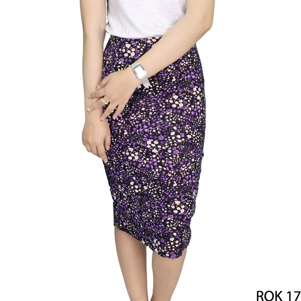 Pakaian Rok Casual Katun Ungu – ROK 17