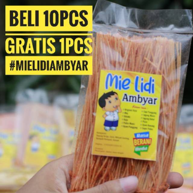 

Mei Lidi Murah 50gr / mie lidi / mie gepeng / mi lidi murah /mie lidi enak / lidian / mie lidi gurih