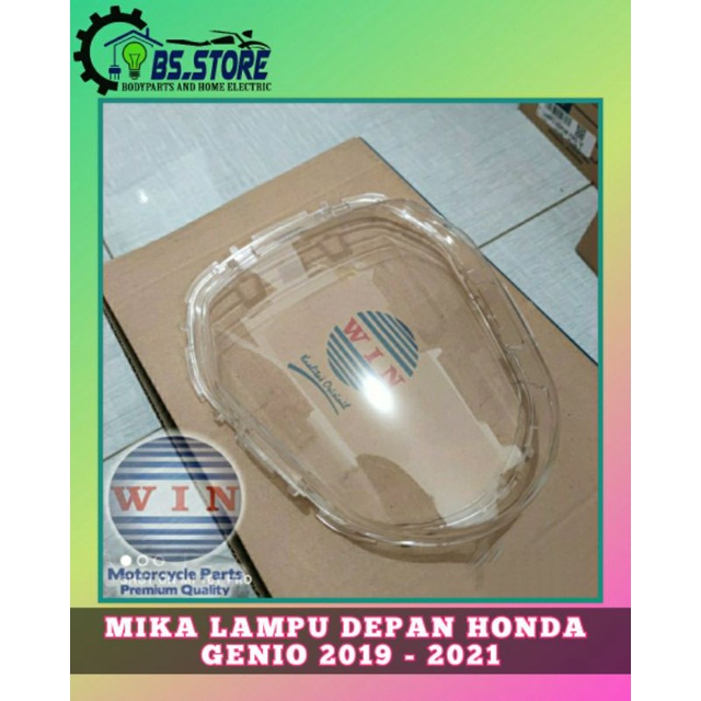 MIKA KACA  LAMPU DEPAN HONDA GENIO LED 2019 2020 2021 | MIKA LAMPU DEPAN HONDA GENIO  KOJ 2020 2021 | MIKA LAMPU GENIO | MERK WIN