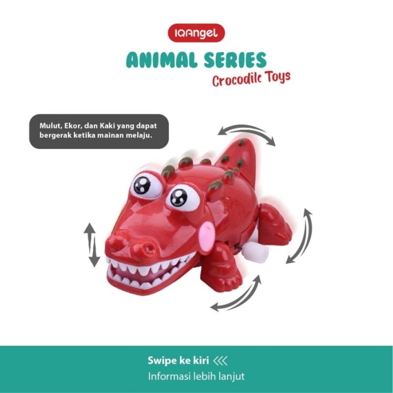 IQ Angel Animal Series Mainan Motorik Anak - Crocodile / Buaya - Random