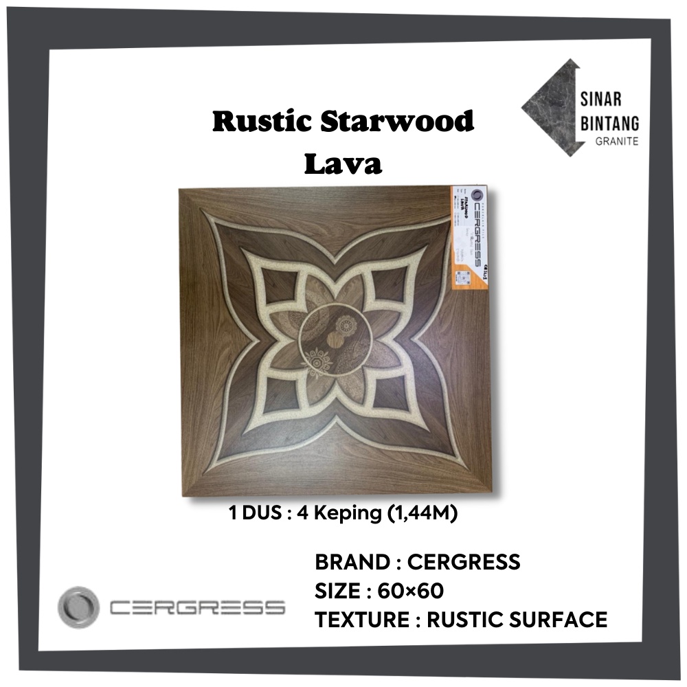 Granit 60X60 | Granite Lantai Starwood Lava CERGRESS