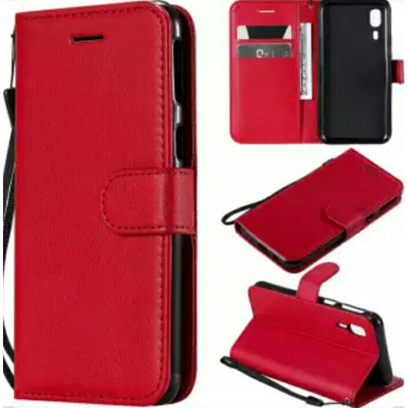 Case Oppo Realme X / Reno 10X Zoom Leather Fip Cover Wallet Case Kulit Casing Dompet