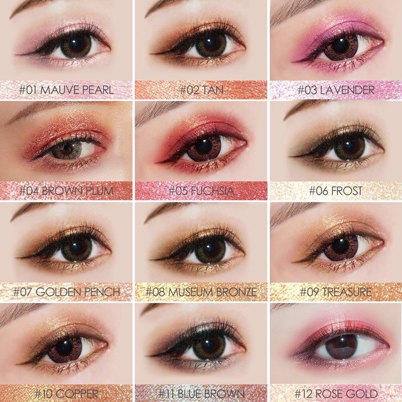 Focallure Glitter Eyeshadow Tabur Loose Powder High Pigmented pigment 8 Color FA37