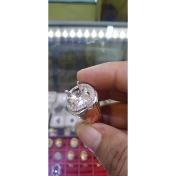 cincin perak pake suasa emas .mata sircon