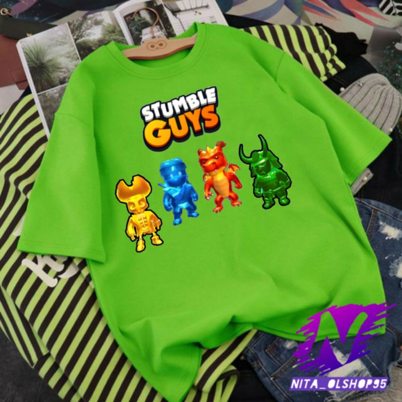 baju stumble guys kaos stumble guys baju kaos anak stumbel epic populer