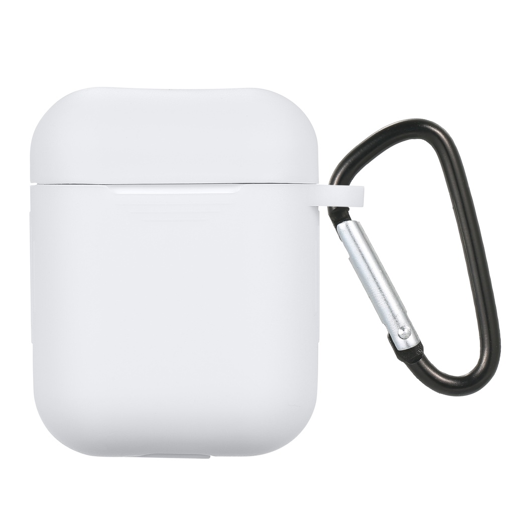 Soft Case Airpods Apple Earphone Bluetooth Wireless Bahan Silikon Dengan Carabiner