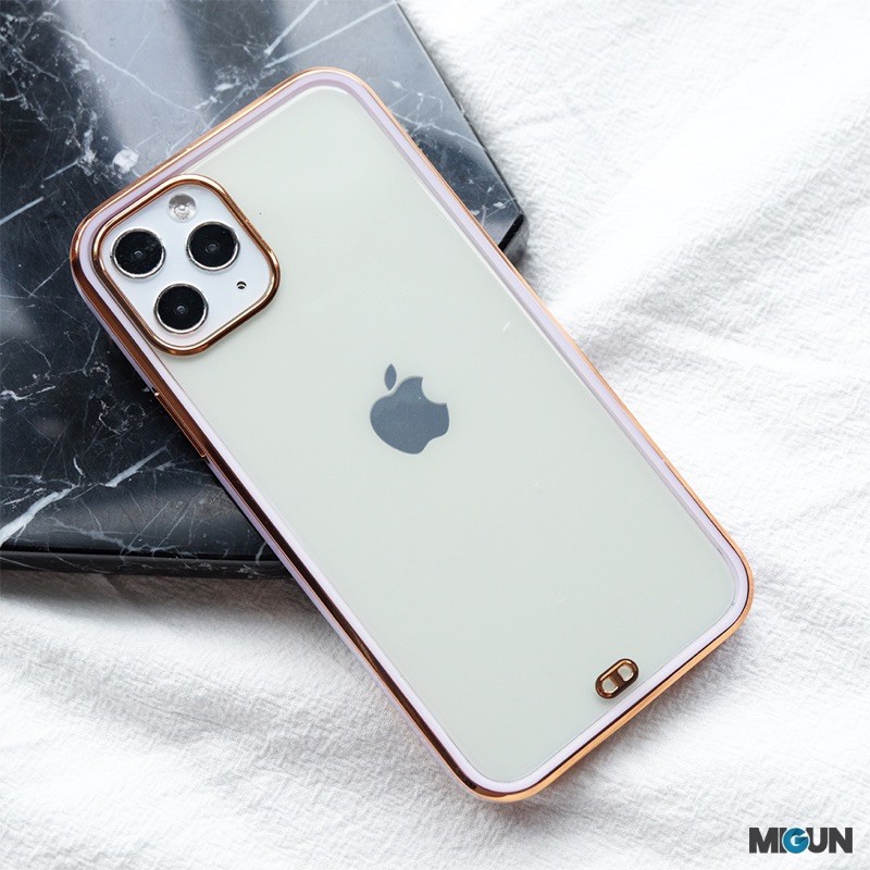 (2) Golden Plating Case - Softcase Antikuning - Iphone 7 8 7+ 8+ X XR XSMAX 11 promax 12