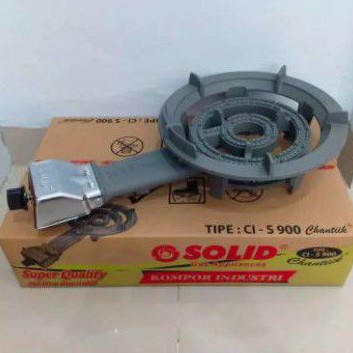 Kompor gas batu 1 tungku Low pressure CI S 900 solid