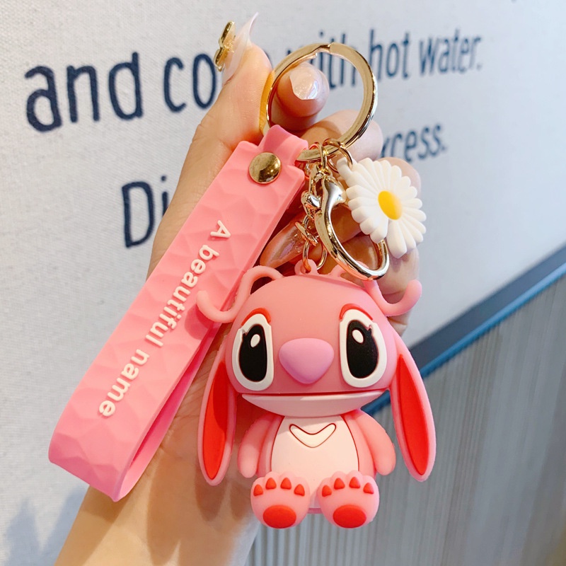 Gantungan Kunci Boneka Kartun Disney Lilo and Stitch Untuk Hadiah