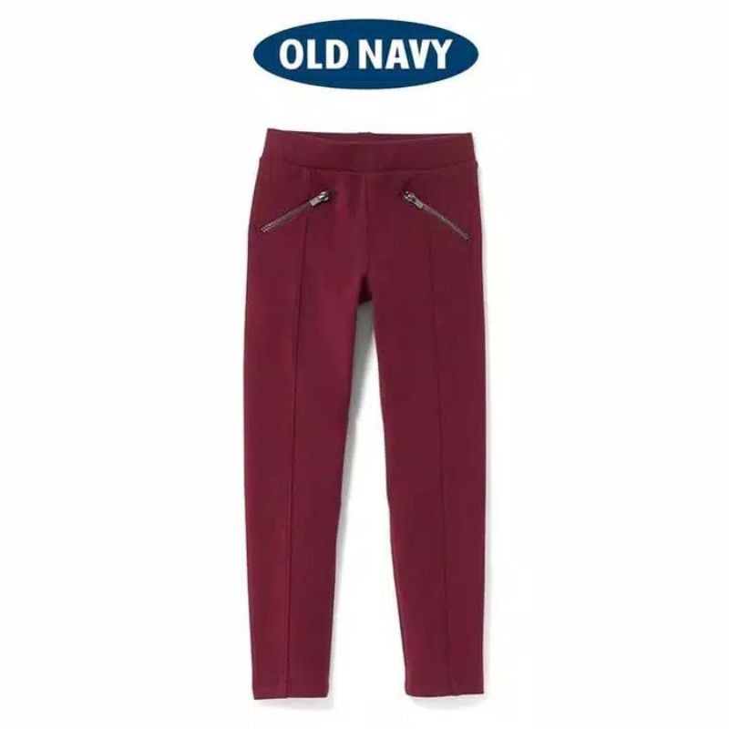 Jegging old navy ponte knit stevie pants Warna Maroon