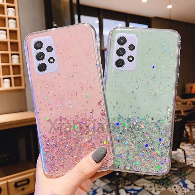 Samsung Galaxy M32 A52S 5G 2021 Casing Soft Case Tpu Bahan Premium Glitter Glossy