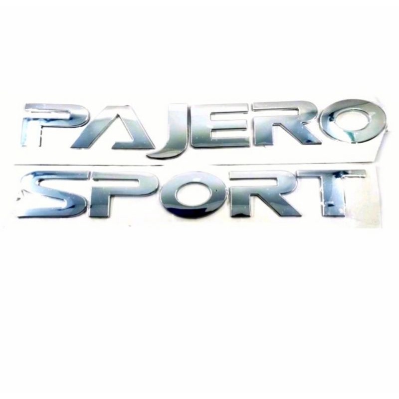 Stiker Emblem PAJERO SPORT Kap Mesin Bahan ABS