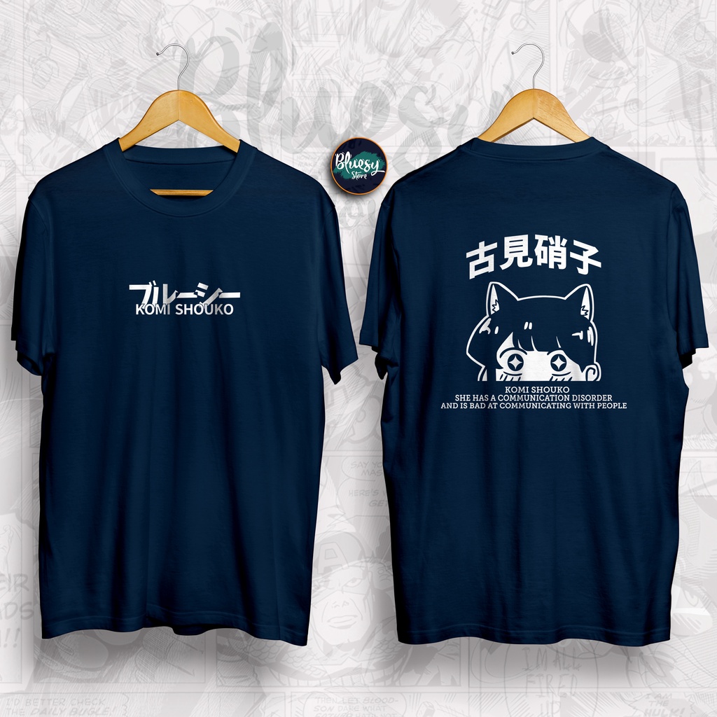 Kaos ANIME KOMI-SAN COMMUNICATION DISORDER INTROVERT KOMI SHOUKO TADANO HITOHITO/BAJU ANIME Komi-san wa, Comyushou desu