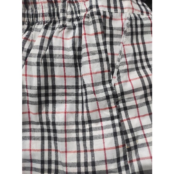 Cs celana panjang kotak tartan