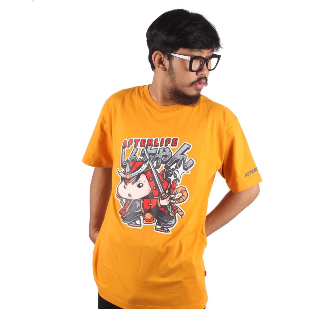 AFTERLIFE - Tshirt Shin Chan Samurai Mustard | 21048C