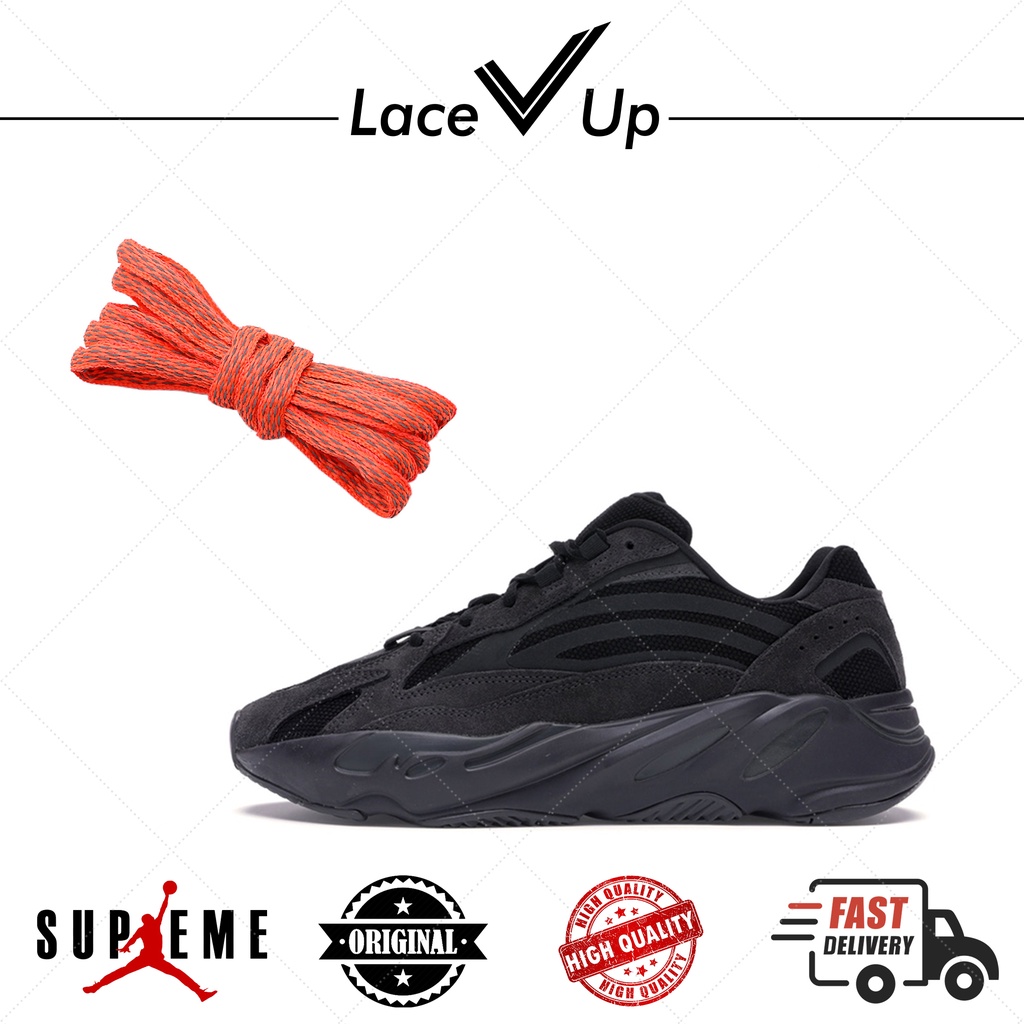 Tali Sepatu Oval Yeezy 700 Vanta Black | Yeezy 700 Vanta Black Laces