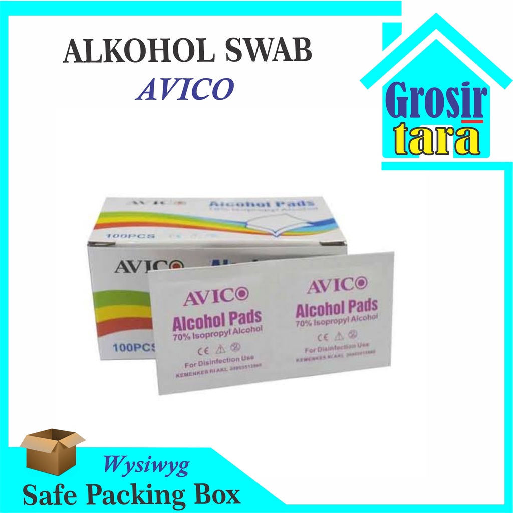 ALKOHOL SWAB isi 100pcs alcohol swabs Tissue Onemed 100 Pcs tisu basah Medis Steril