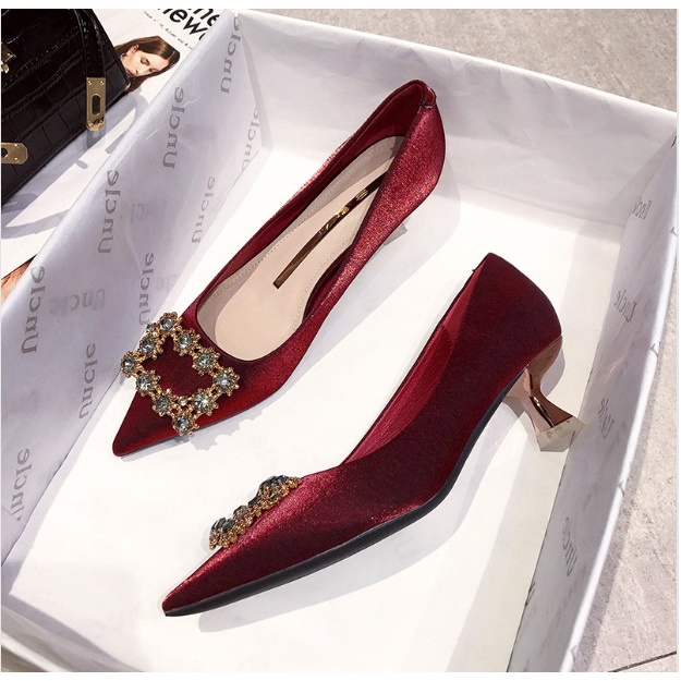 Heels wanita model terbaru import kekinian Sepatu wanita import Hak Tinggi 1537