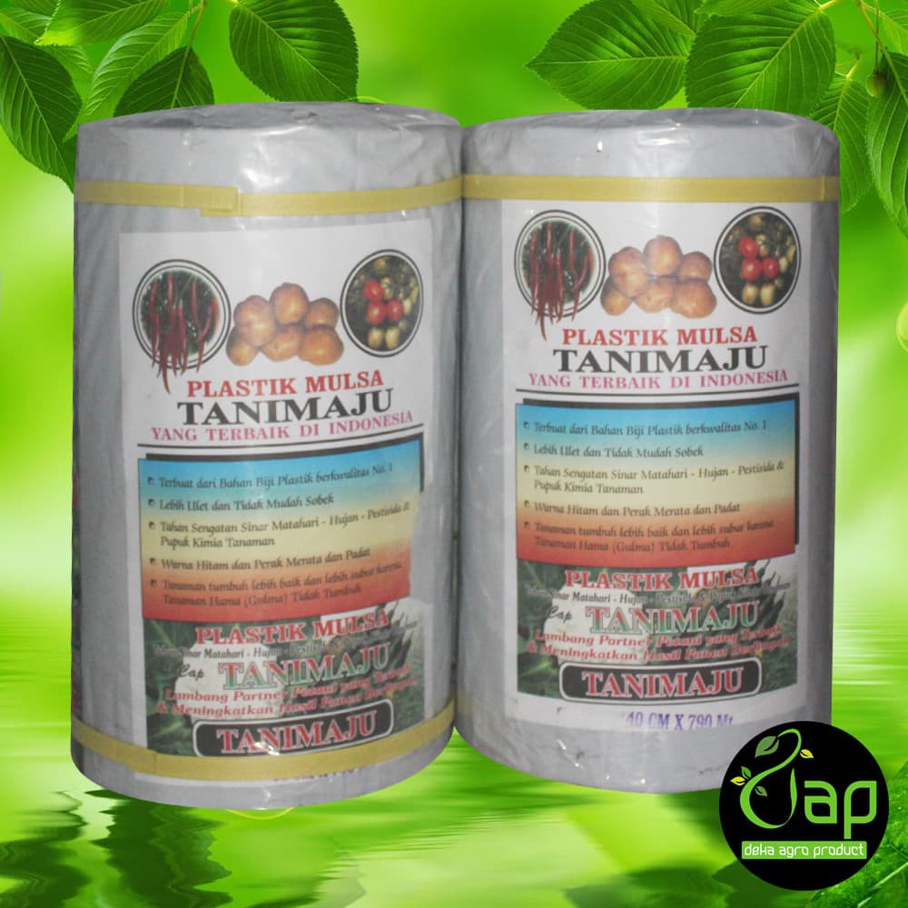 PLASTIK MULSA HITAM PERAK TANI MAJU 40/80 CM 790 METER