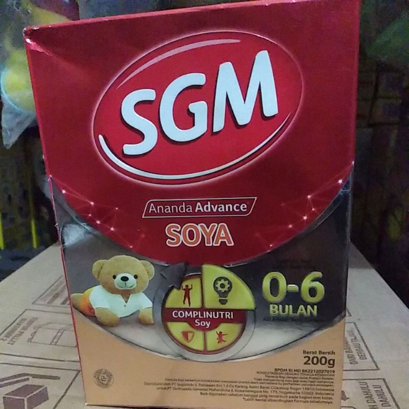 SGM soya 0-6 bulan 200gram