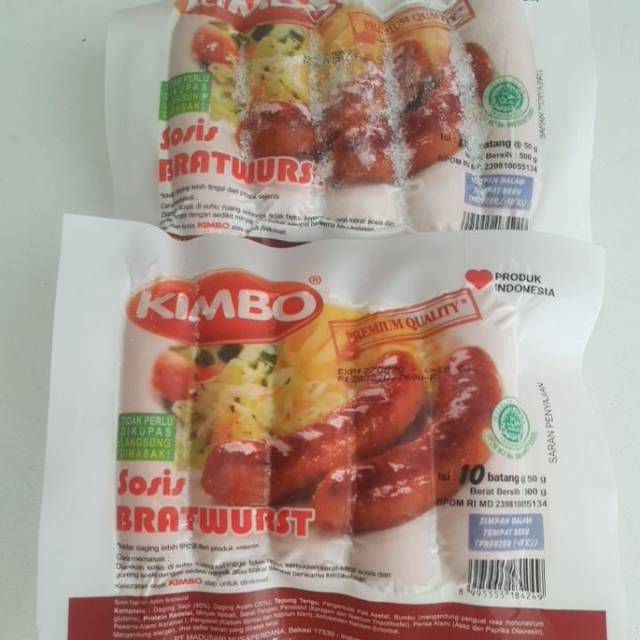 

Kimbo sosis bratwurst isi 10 500g