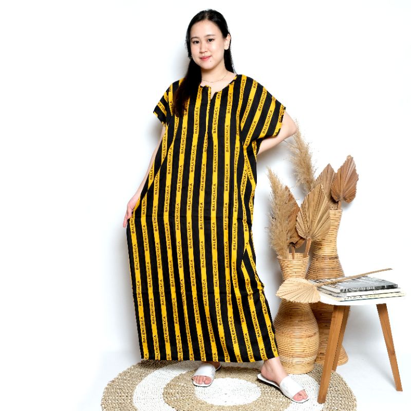 Daster busui bali habel rayon premium panjang semata kaki resleting-B37