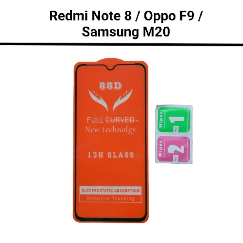 Tempered Glass Redmi Note 8 / Samsung M20 / Oppo F9 Anti Gores