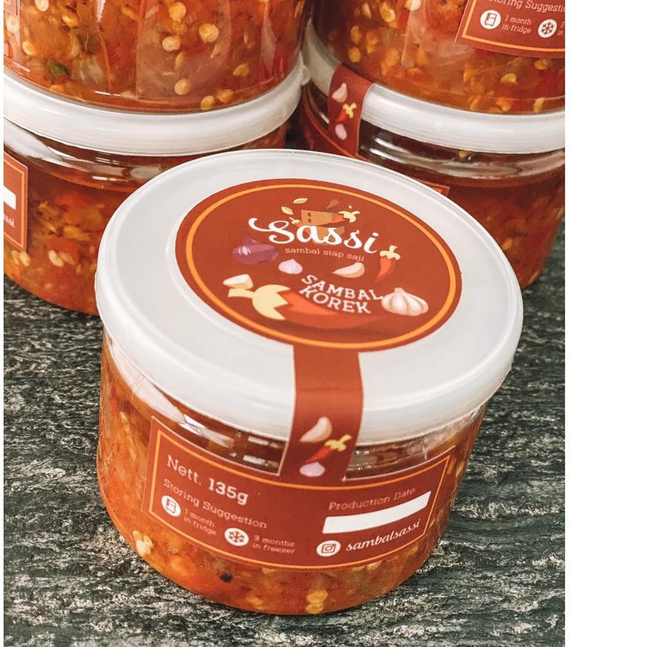 

Grosir Sambal Sassi - SAMBAL KOREK (Sambal Bawang), Isi 135 gr PACKAGING T5D**