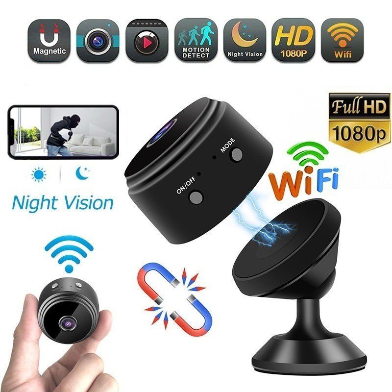 Spy Cam Wifi  / SPY CAMERA A9 WIFI KAMERA PENGINTAI MINI HIDDEN CAM FULL HD OUTDOOR WIRELESS SPYCAM MOTION  DETECTOR