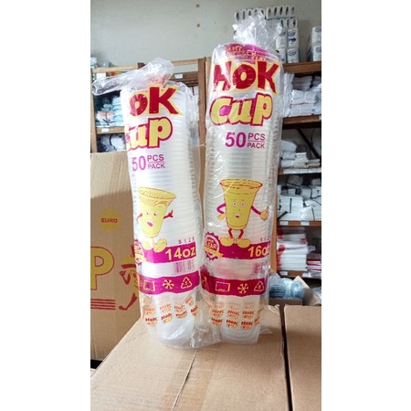 GELAS PLASTIK HOK uk 14oz,16oz