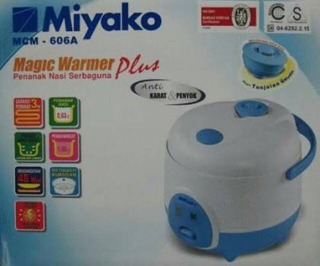 Miyako Rice Cooker Magic Warmer Plus MCM 606 A - MCM606