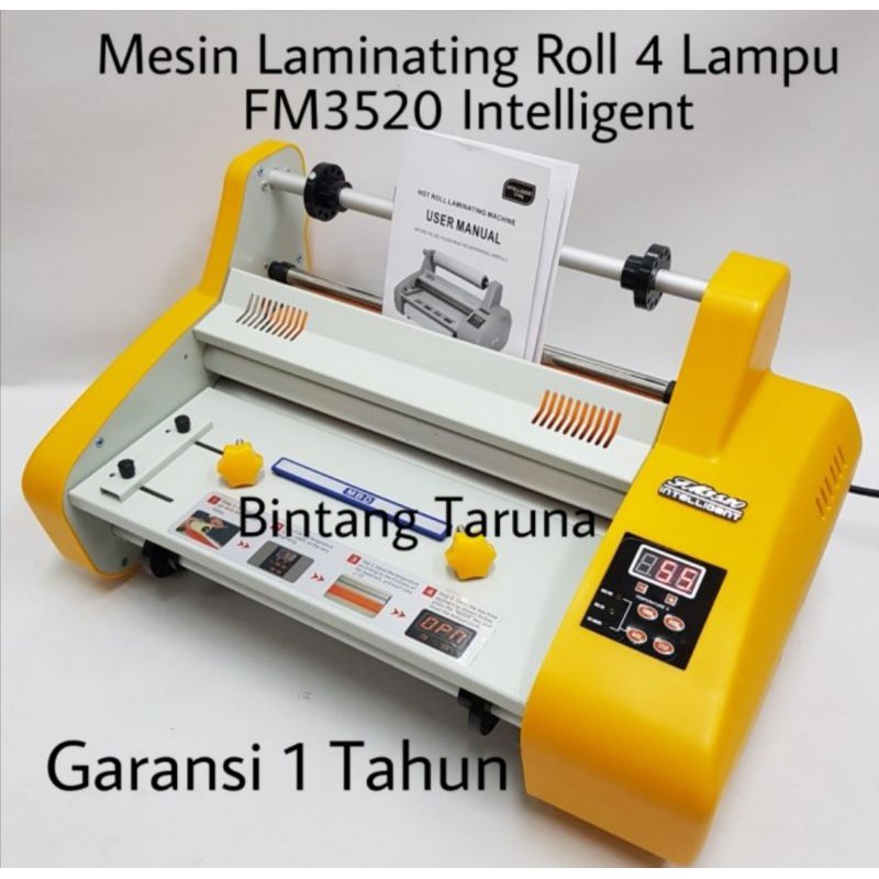 Mesin Laminasi Roll FM3520 Mesin Laminator FM3520 Intelligent 4 Lampu