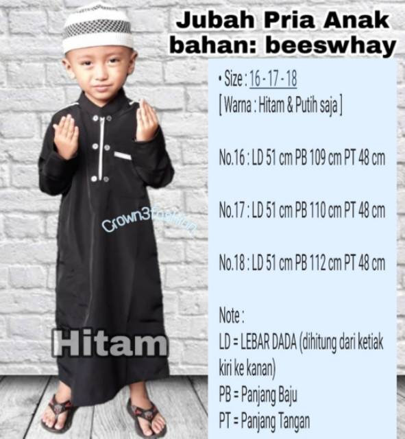 Jubah anak pria / gamis anak laki 13 ~ 18 √