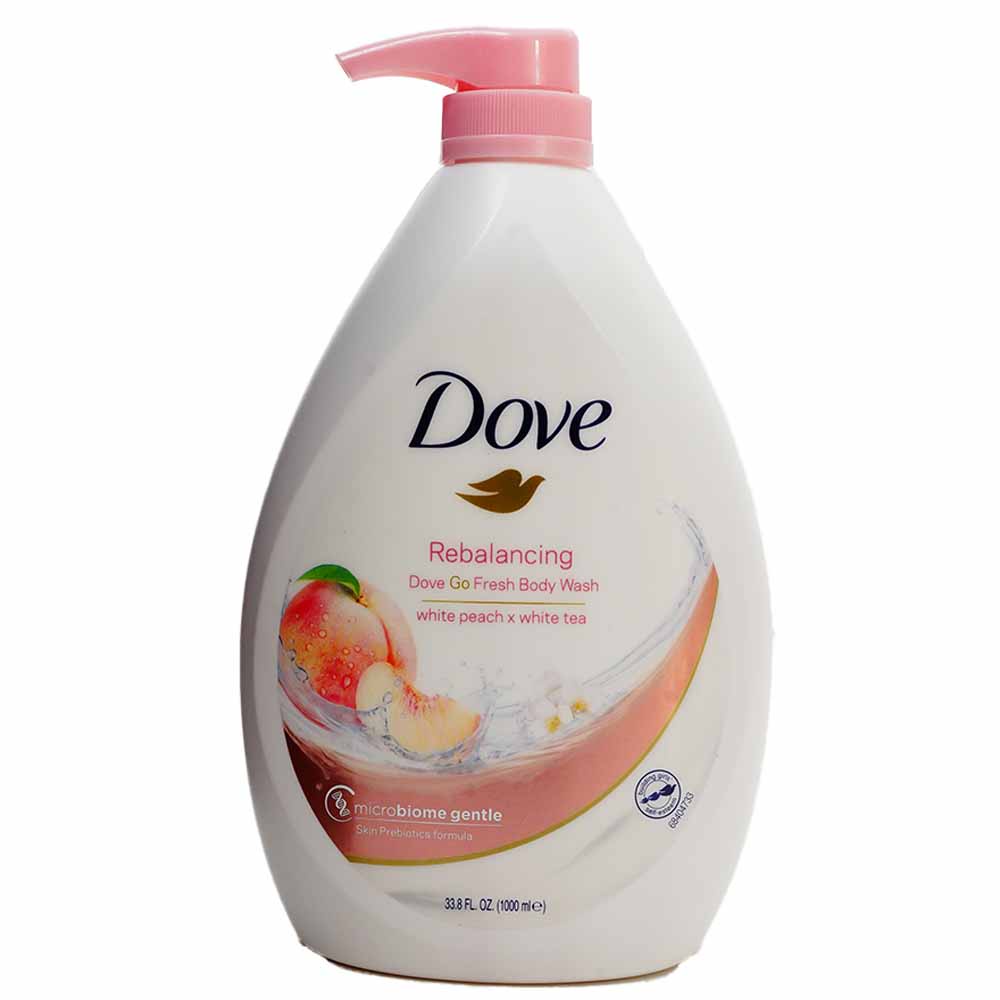 Dove Go Rebalancing Fresh Body Wash - WHITE PEACH x WHITE TEA (1000mL)