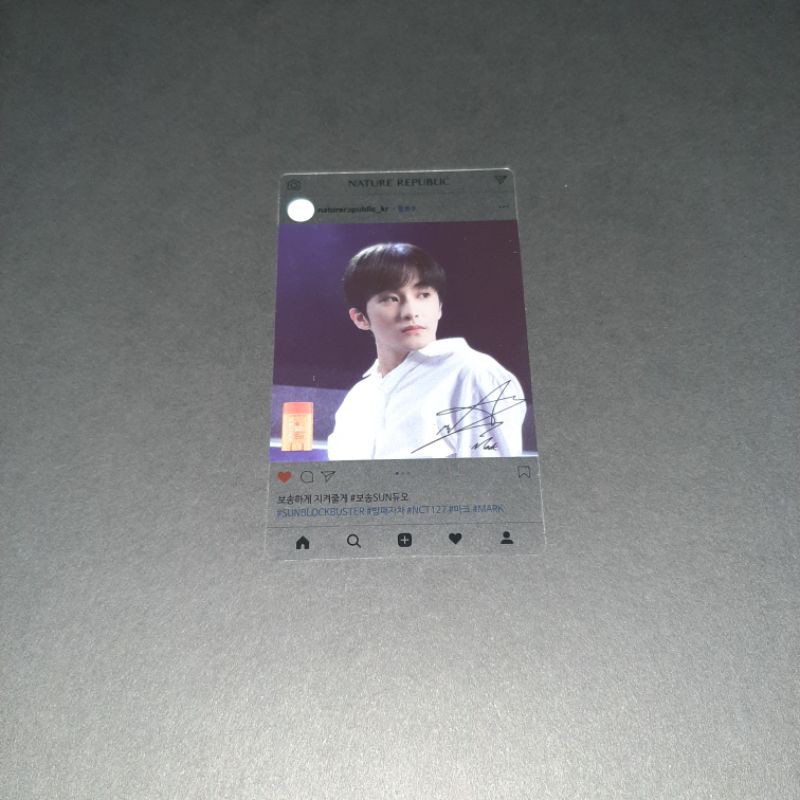 official photocard nature republic mark nct 127