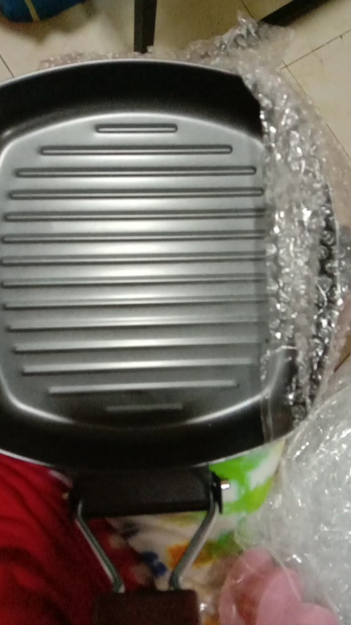 Teflon Bbq / Square Grill Pan Teflon Barbeque 20 Cm Dan 24 Cm Teflon Panggangan Steak