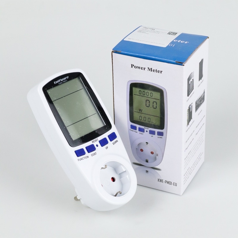 Taffware kWh Meter Pengukur Biaya Lisrik Rumah Multifungsi - KWE-PM01 - White