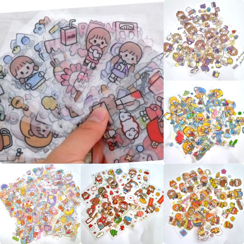 

sticker botol aesthetic 1 lembar 2D