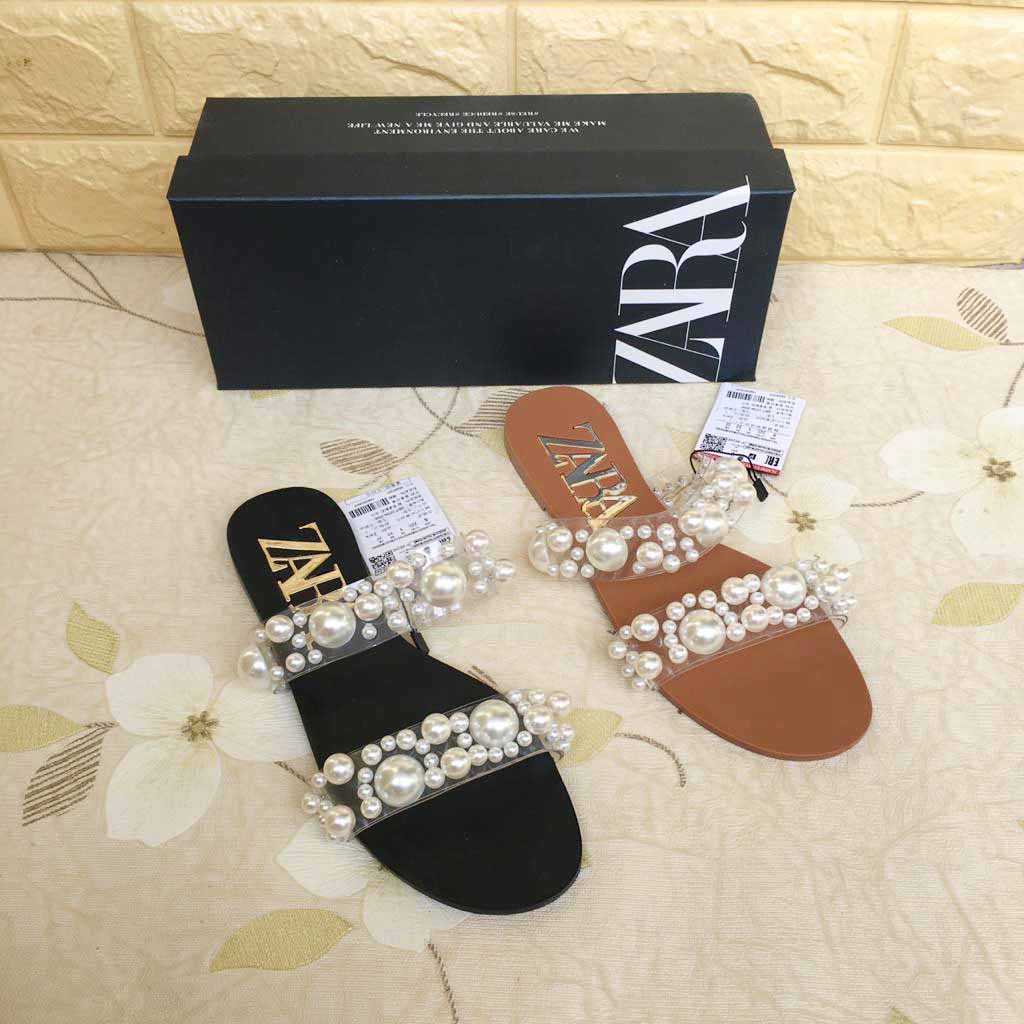 Sandal ZR-168 Flat Vinyl Pearl Sandals