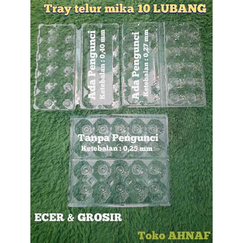 

Tray telur mika 10 lubang / TRAY TELUR MIKA / Wadah telur plastik