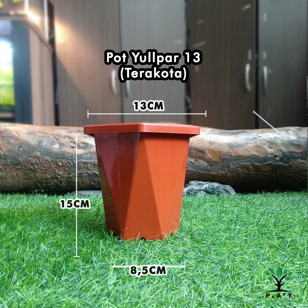 Pot Nordik 25 | Pot Tanaman Hias | Pot Tabung | Pot Putih Hitam Coklat | Merk Citra Jaya Plastik