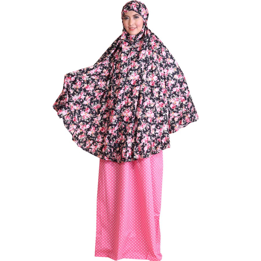 Zahranaa Mukena Arista 01 - Black Pink