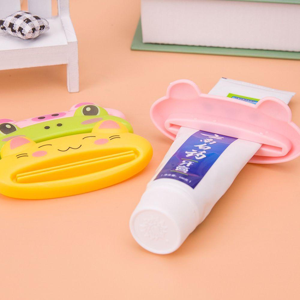 [Elegan] Alat Peras Pasta Gigi Gadget Plastik Multifungsi Kosmetik Facial Foam Tabung Gel Mandi Kartun Praktis Easy Press Toothbrush Holder