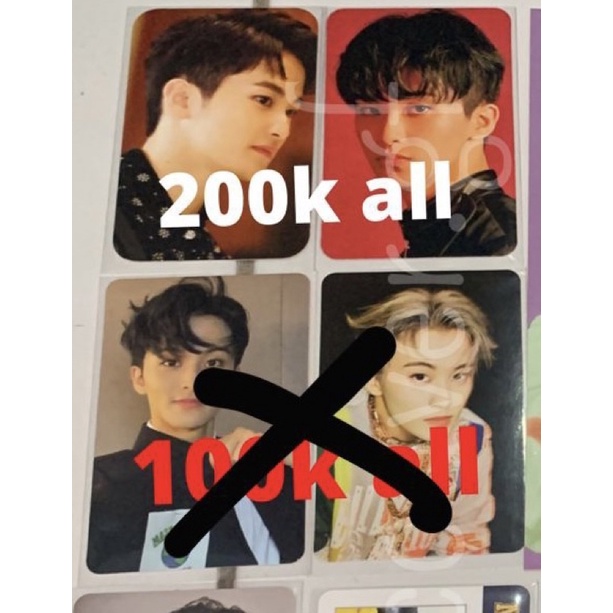 photocard mark superm europe tour (merah) + mark superm US tour