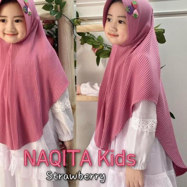 XKVL jilbab bergo plisket anak/muslim anak perempuan/pakaian muslim anak perempuan/bergo plisket/pli